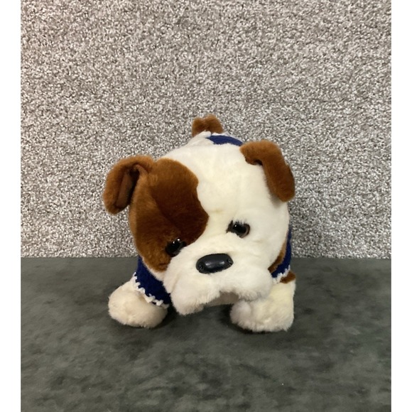 Douglas Other - Hardy 16" English Bull‎ Dog Douglas Plush Cuddle Pup Puppy w homemade Y sweater